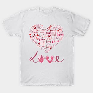 Love and Heart  for Valentine Day T-Shirt